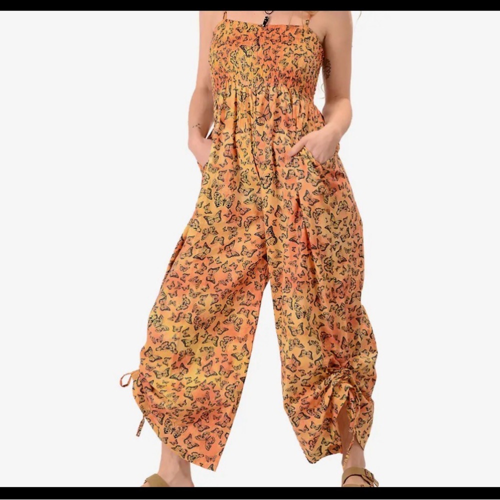 Women's Sunset and Butterflies Jumpsuit
